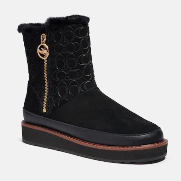Coach women Isa Boots, Size 7, man made suede upper, Brand new - Picture 1 of 10